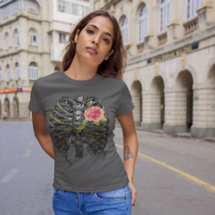 Jag kommer älska dig för evigt hjärta ros grafik t shirt