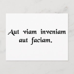 Jag kommer antingen att hitta ett sätt vykort
