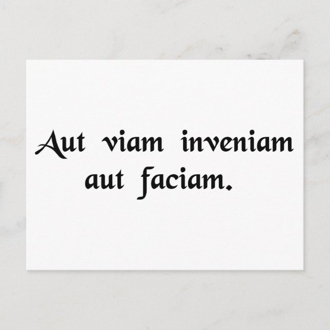 Jag kommer antingen att hitta ett sätt vykort (Framsida)