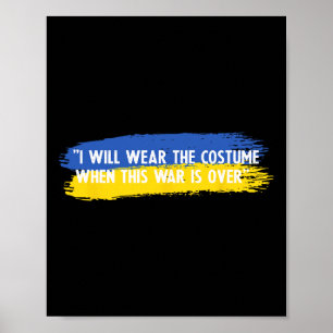 Jag kommer att bära kostymen när detta krig är öve poster