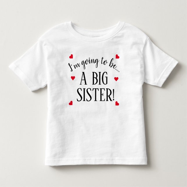 Jag kommer att bli en stor syster Baby  T Shirt (Framsida)