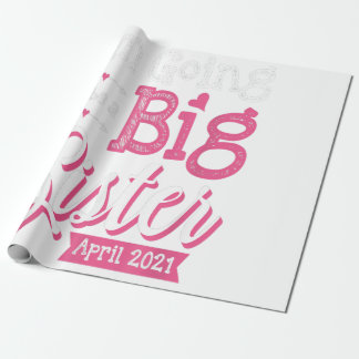 Jag kommer att bli en stor syster i april 2021. presentpapper