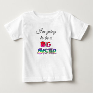 Jag kommer att bli en stor syster t-shirt