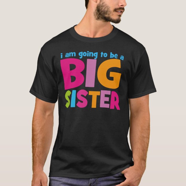 Jag kommer att bli en stor syster tee (Framsida)