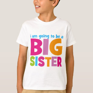 Jag kommer att bli en stor syster tee shirt
