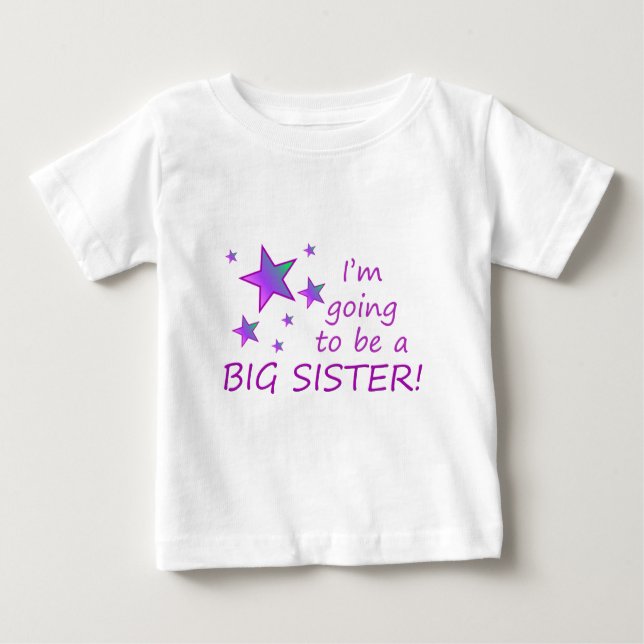 Jag kommer att bli en storasyster! t-shirt (Framsida)