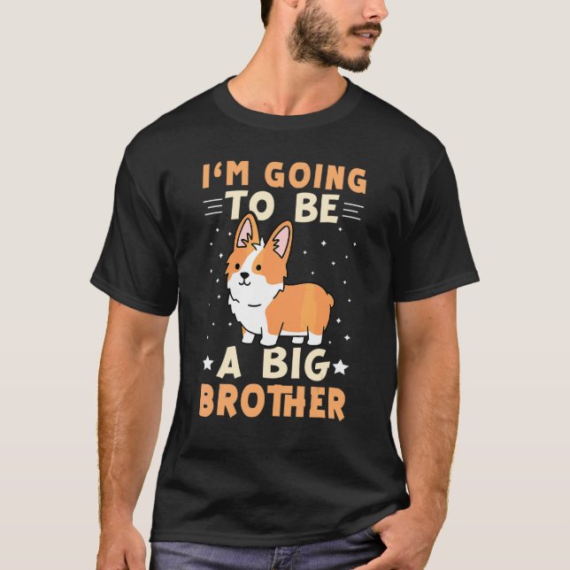 Jag kommer att bli en storbror 1 t shirt (Framsida)