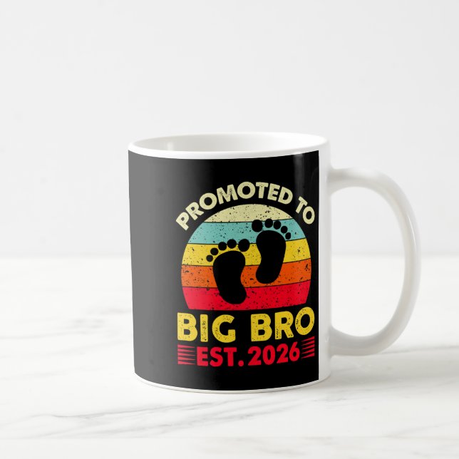 Jag kommer att bli en storebror 2026, som kommer a kaffemugg (Höger)