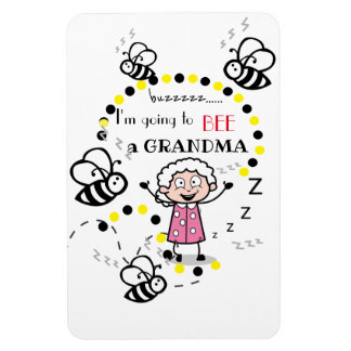 Jag kommer att bli mormor White Background Magnet