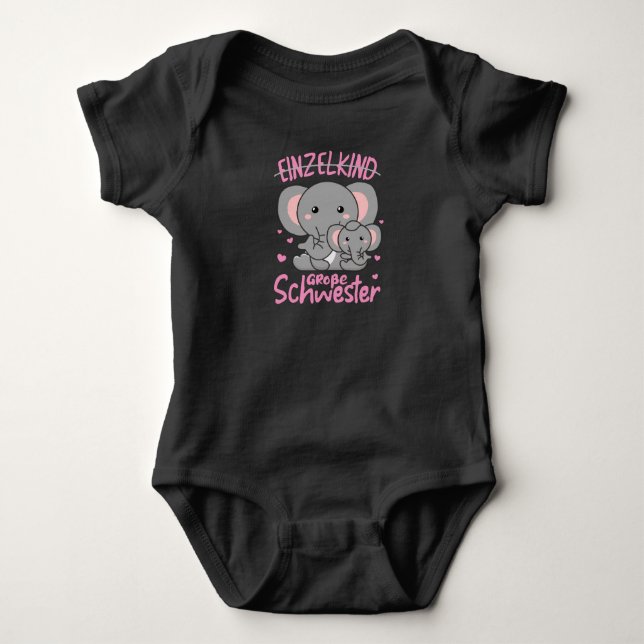 Jag kommer att bli storasyster 2022 för syskon t shirt (Framsida)