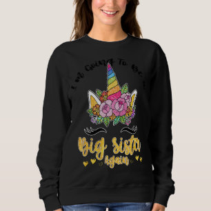 Jag kommer att bli storasyster igen Söt enhörning  T Shirt