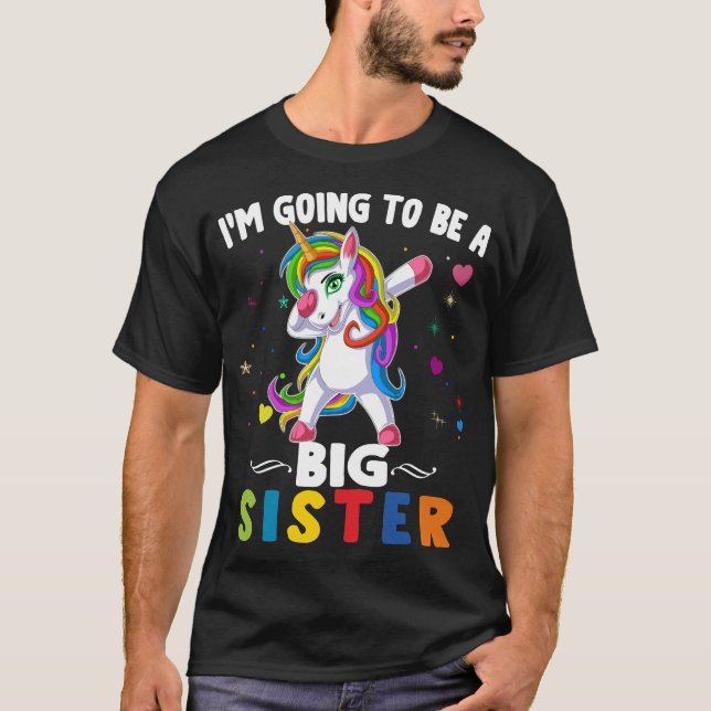 Jag kommer att bli storasyster t shirt (Framsida)