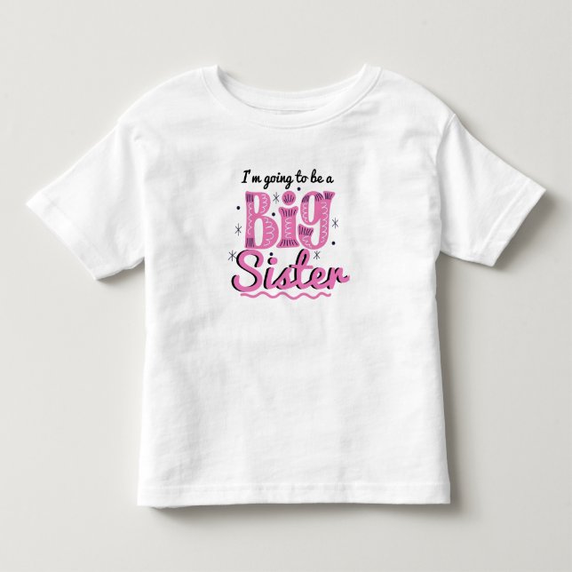 Jag kommer att bli storesyster T-shirt (Framsida)