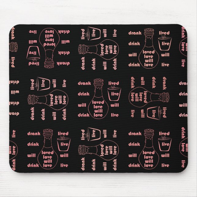 Jag kommer att bo, kärlek och dricka musmatta (Framsidan)