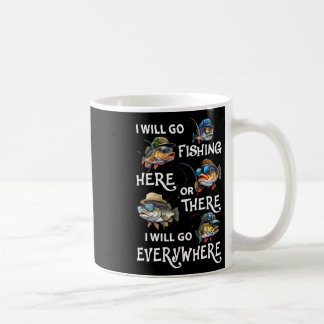 Jag kommer att fiska här eller där jag kommer att  kaffemugg