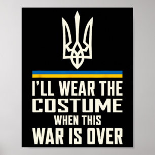 Jag kommer att ha denna kostym Zelensky-citat Ukra Poster