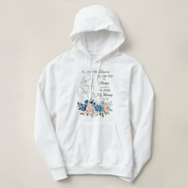 Jag kommer att kärlek för evigt, Mors dag Quote Bl T Shirt