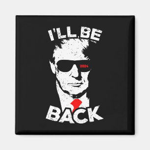 Jag kommer att kolla Trump rolig Trump supporter Magnet