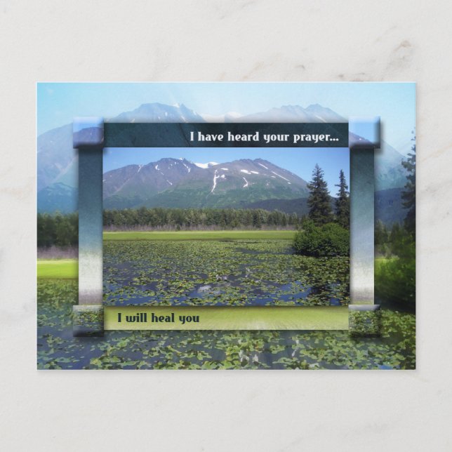 Jag kommer att läka dig vykort (Framsida)