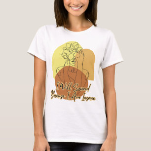 Jag kommer att lyckas eftersom jag är galen Boho L T Shirt