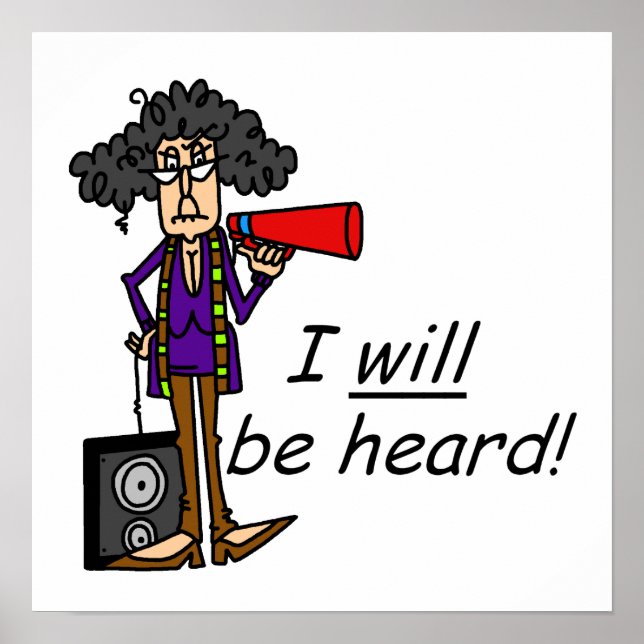 Jag kommer att lyssna poster (Framsidan)