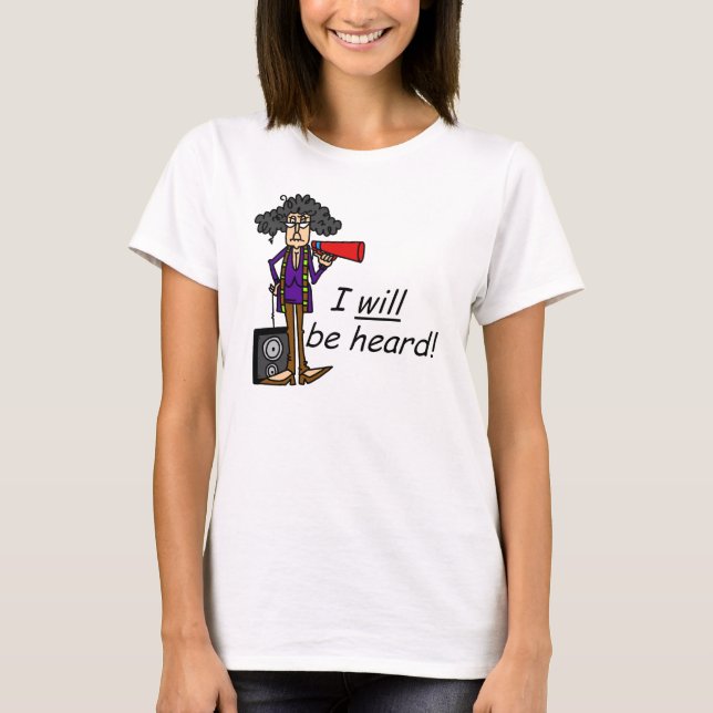 Jag kommer att lyssna t-shirt (Framsida)