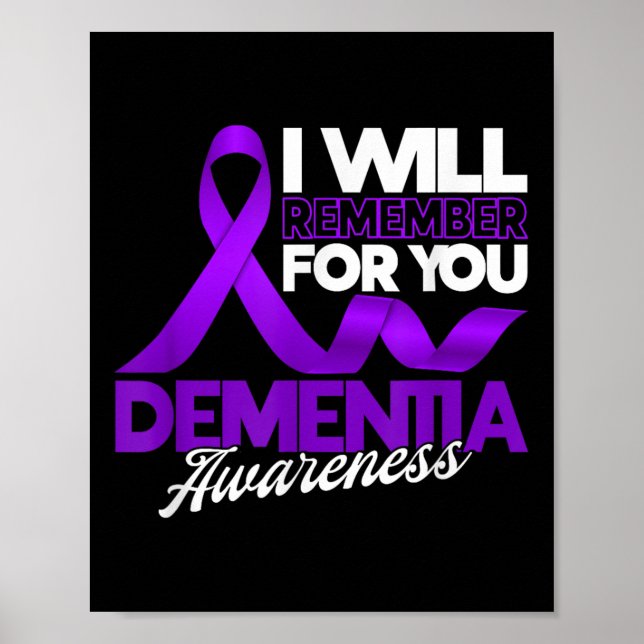 Jag kommer att minnas för dig, dementiska medvetan poster (Framsidan)