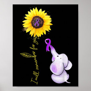 Jag kommer att minnas Solros Alzheimerheimer Poster