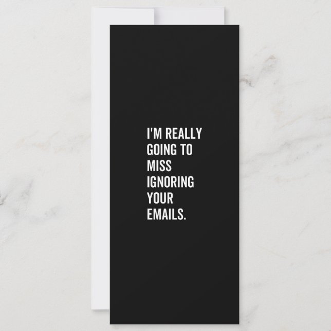 Jag kommer att missa att ignorera dina e-postmedde julkort (Framsida)