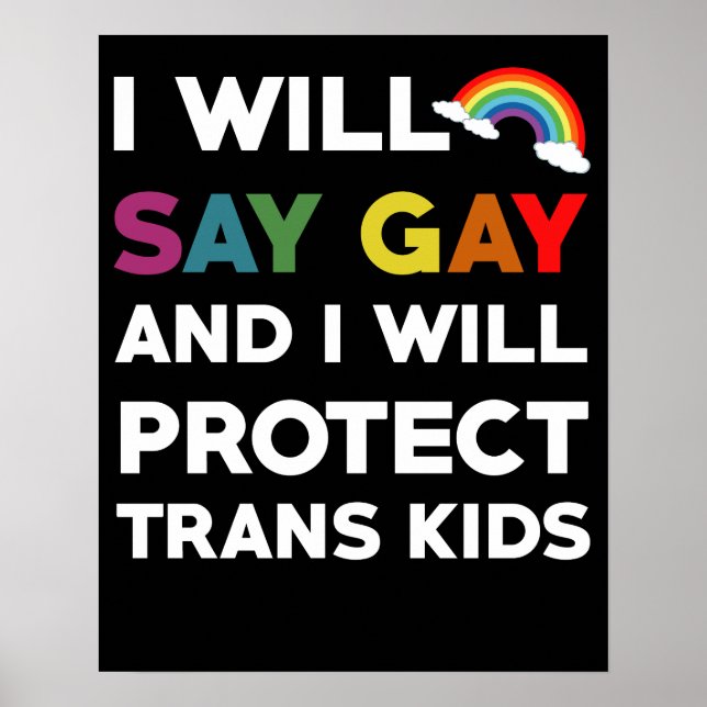 Jag Kommer Att Säga Gay Och Jag Kommer Att Skydda  Poster (Framsidan)