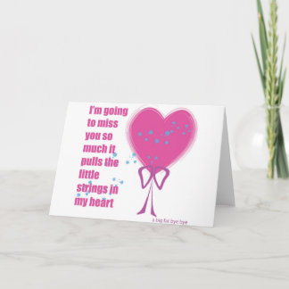 Jag kommer att sakna dig kort