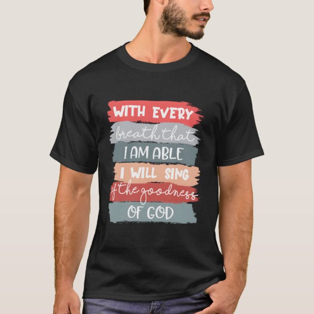 Jag kommer att Sjunga gud Jesus Kristus Fai Ness. T Shirt (Framsida)