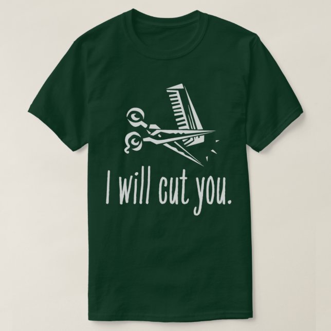 Jag kommer att skära av dig.. t shirt (Design framsida)