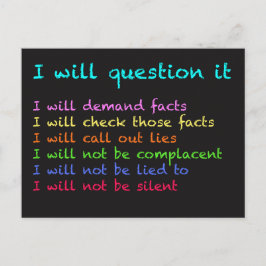 Jag kommer att ställa frågan om det vykort