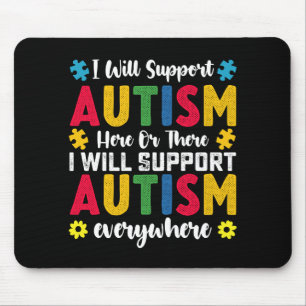 Jag kommer att stödja autism här eller där autisti musmatta