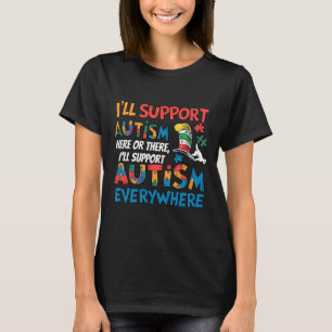 Jag kommer att stödja Autism Medvetenhet T-shirt –