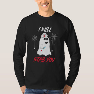 Jag kommer att stryka dig, Ghost Funny Halloween C T Shirt