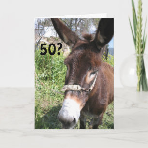 JAG KOMMER ATT VARA EN DONKEYS UNCLE-50:E KORT