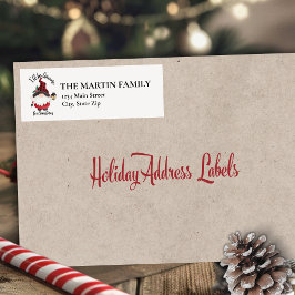 Jag kommer att vara god för julklapp Helgdag Returadress Etikett