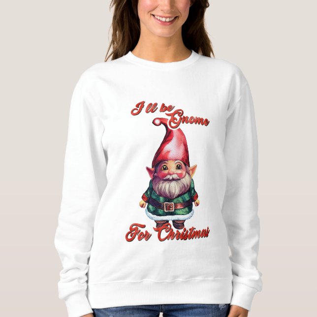 Jag kommer att vara god till jul t shirt (Framsida)