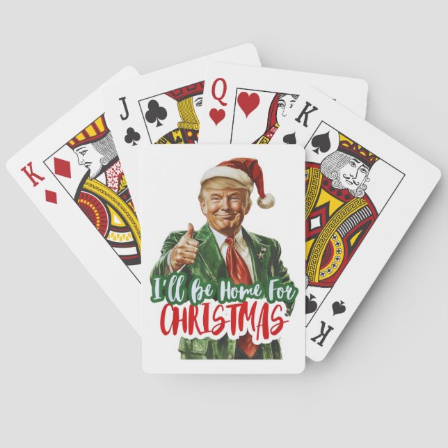 Jag kommer att vara hemma till julklappen casinokort (Baksidan)