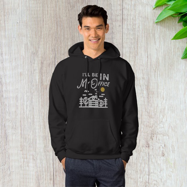 Jag kommer att vara på mitt kontor hoodie (Skapare uppladdad)