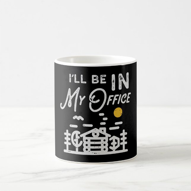 Jag kommer att vara på mitt kontor kaffemugg (Skapare uppladdad)