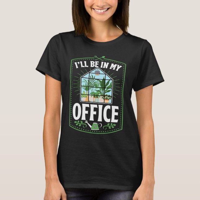 Jag kommer att vara på mitt kontor.. t shirt (Framsida)