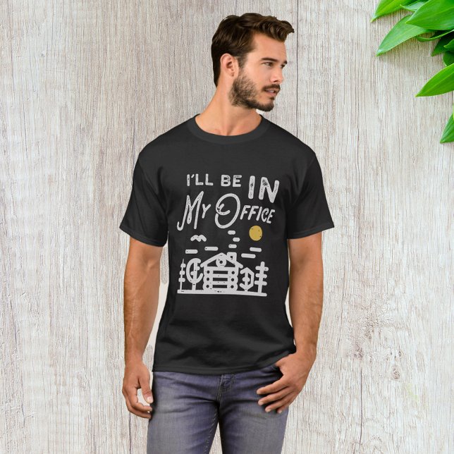 Jag kommer att vara på mitt kontor t shirt (Skapare uppladdad)