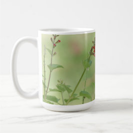 Jag kommer att vara tacksam denna dag, fjäril kaffemugg