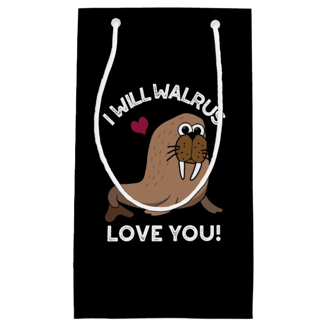 Jag kommer att Walrus Kärlek You Funny Animal Pun  (Framsidan)