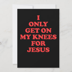 Jag kommer bara på mina nålar för Jesus Inbjudningar