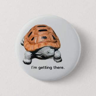 Jag kommer dit, anpassade Box Turtle-knappar Knapp