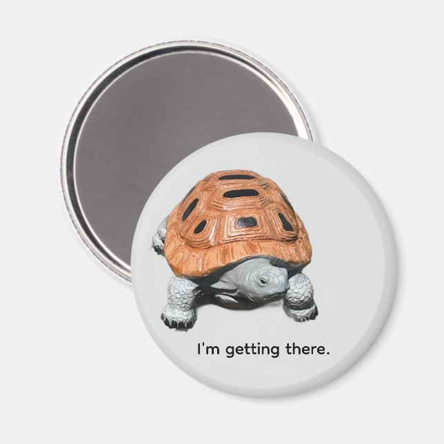 Jag kommer dit, anpassade lådmagneter för sköldpad magnet (Front/Back)
